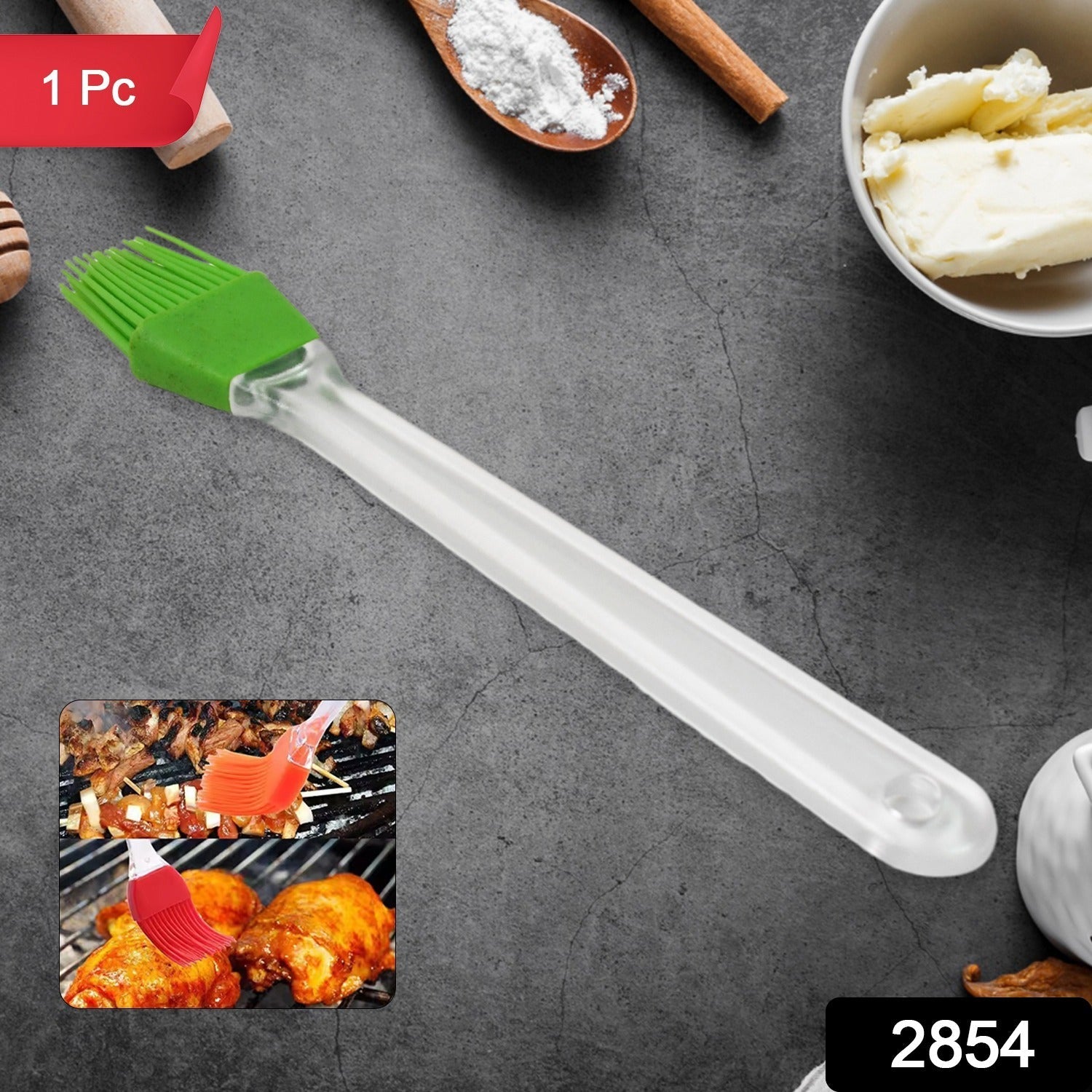 Silicone Spatula and Pastry Brush Special Brush for Kitchen Use (1 Pc / 23 Cm) Silicone Spatula and Pastry Brush Special Brush for Kitchen Use (1 Pc / 23 Cm)